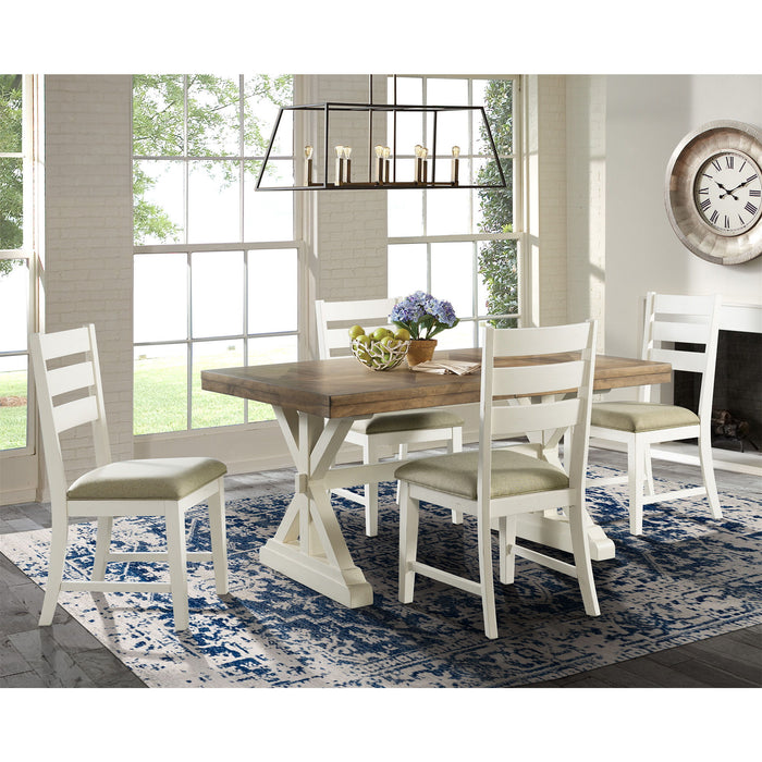 Park Creek Rectangle 5 Piece Dining Set Table And Four Chairs