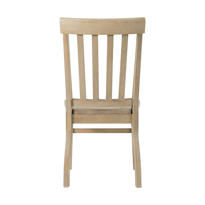 Lakeview - Slat Back Side Chair (Set of 2) - Natural Finish